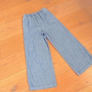 Old Navy - Girls Wideleg Chambray Pants - Medium/8